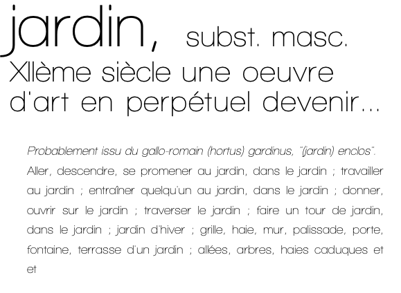jardin, subst. masc.