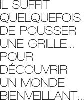 IL SUFFIT QUELQUEFOIS  DE POUSSER