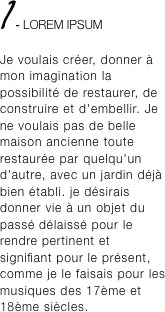 1 - LOREM IPSUM 
