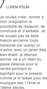 1 - LOREM IPSUM 