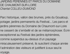 JARDINS PERENNES ET PARCS DU