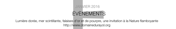  JANVIER 2016